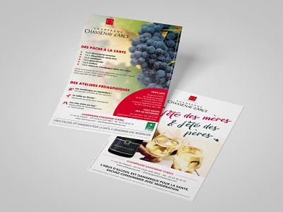 Posters for Champagne Chassenay d'Arce champagne design flyer layout layoutdesign poster