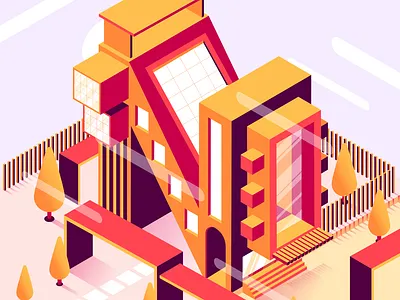 36 Days Of Type // N 36 days of type capital letters city design erikdgmx graphic design illustration illustrator lettering letters style vector vector artwork