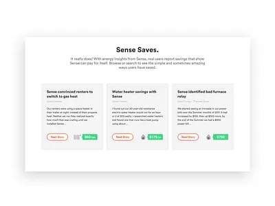 Sense Saves electricity energy energy monitor home machine learning sense web