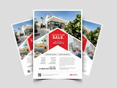 Property Flyer agent apartment architect creative estate flat flyer free freebies home house minimal open poster property real realtor rent sell villa