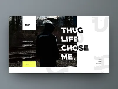 Clothing Brand UI Concept branding clothing creative design flat modern type typography ui uiux ux web website