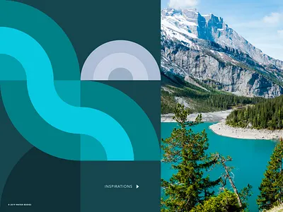 Geometric Illustration + Moodboard environment geometric geometric illustration nature water