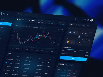Crypto Trading Dashboard ai trading ai trading dashboard ai trading ui design crypto crypto currency crypto exchange crypto trading dashboard dashboard forex trading motion graphics trading trading dashboard trading design trading platform web design website