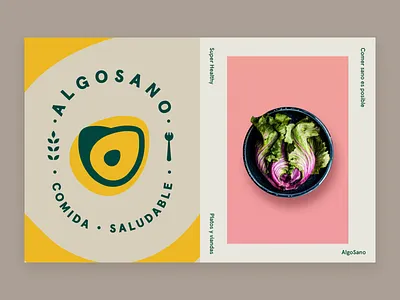 AlgoSano algosano app bold branding clean concept design food green healthy hellohello interface minimal pink poster simple ui ux white yellow