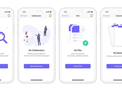 Empty States for Mobile design empty state figma ios mobile ui