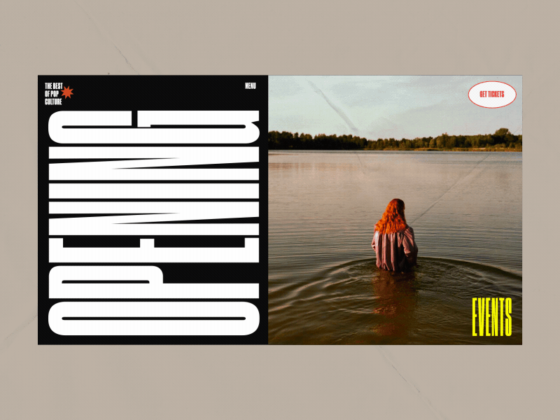 The Best Of Pop Culture Event Page Animation