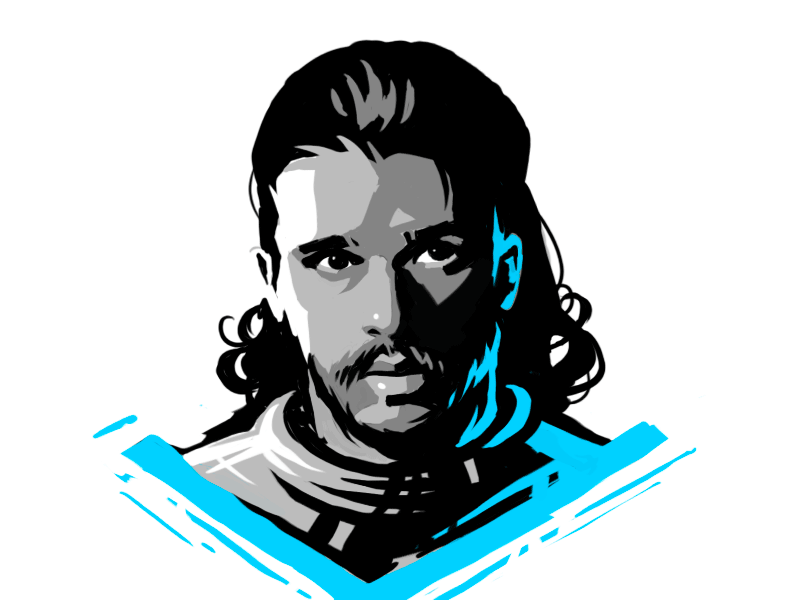 Jon design dlanid game of thrones got hiwow identity illustration jon snow logo mascot movie show