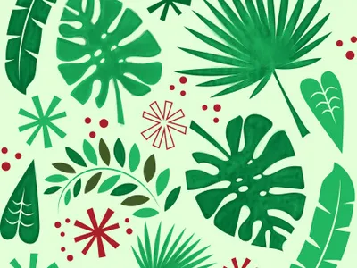 It's gonna be a Tiki Christmas! illustration pattern tiki