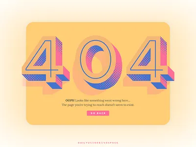 Daily UI // 008 // 404 Page 404 daily ui daily ui 008 typography ui ux web website website design