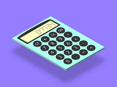 Daily UI #004 - Calculator calculator daily ui daily ui 004 isometric