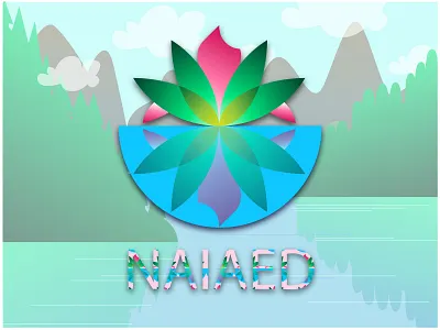 Naiad Logo brand branding design flower icon illustration logo naiad natural ui ux water web website
