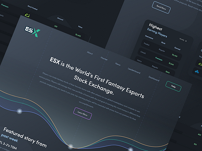 ESX - Startup adobephotoshop adobexd blue design futuristic graphics illustration photoshop sketch typography ui uidesign ux uxdesign web webdesign website