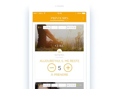 Helloday food healthcare icons orange season seasons tracking ui design white