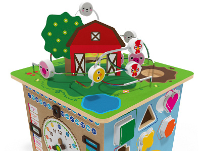 Activity Cube Product Design design digital 3d graphic kids product render toy