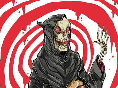 051cfca9 Cf comic art darkart death grimreaper menento mori teeth