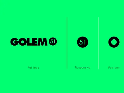Golem 51 app branding icon identity ios logo mark typography vector