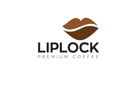 Liplock Premium Coffee Logo Design branding design graphic design illustration logo typography vector
