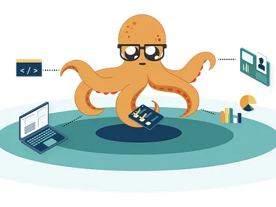 Illustration for Project Management article icon illustration isometric vector