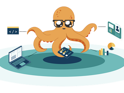Illustration for Project Management article icon illustration isometric vector