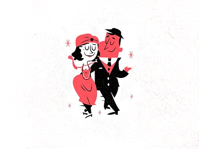 Charleston - Crossover 1930s character design dance illustration jazz kids modern motion music old swing vintage