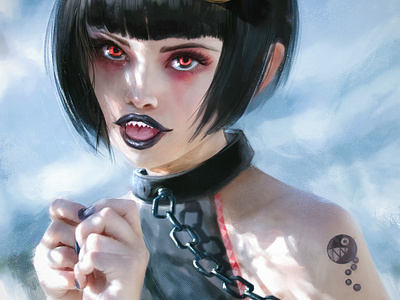 Chompette chompette drawing fanart painting portrait study