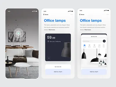 AR app app ar augmentedreality ios minimal mobile ui