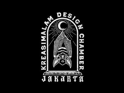 KreMal Bat 2017 badge badge design bat brand branding illustration logo t shirt design typography victorian vintage