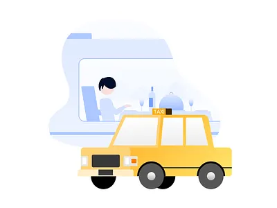 Train app guide page 2 404 boot dinnerware guide order food taxi train ui 插图 蓝色