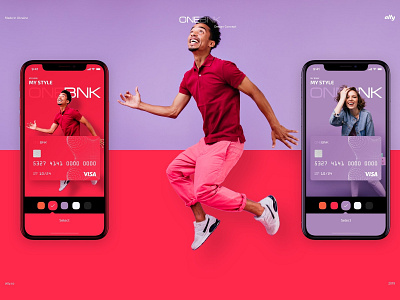 OneBank Design Concept alty bank app banking app card concept creative agency finance app