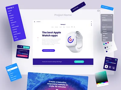 Startup 3 - Bootstrap builder bootstrap figma startup ui web design website builder