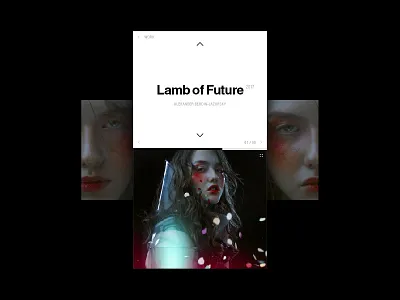 #072 Image Slider bold bold design dailyui fashion gallery minimal photography portfolio slider ui ux