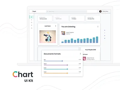 Personal media storage overview circle cloud dashboard free legend linear media progress sketch storage web