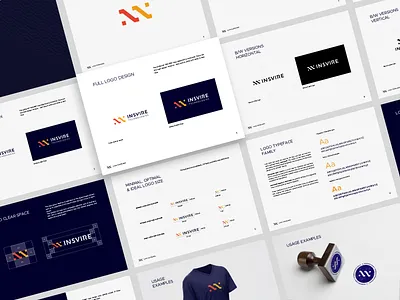 INSVIRE Brand Guidelines aiste brand agency brand aid brand and identity brand architect brand assets brand guide brand guideline brand guidelines branding branding agency guidebook guidelines identity system logo book logo guide logo mark minimal startup tieatie