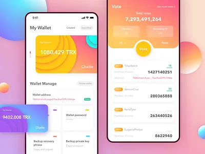 My Wallet app bank card daily design practice ui vote wallet