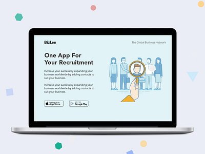 recruitment app landing page design landing page mobile app design recruiter