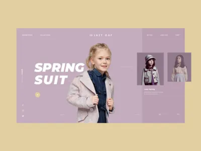 pages for fashion kids branding website conine graphic inside page interface uikit website website concept