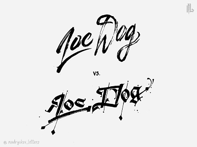 Loc Dog calligraphy color design dog free hip hop illustration lettering ligature logo logotype mark music album oldschool print rap rapper sign typography vector