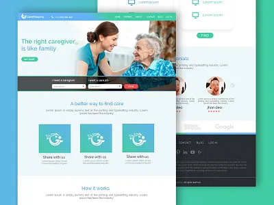 Caremapping design ui ux web
