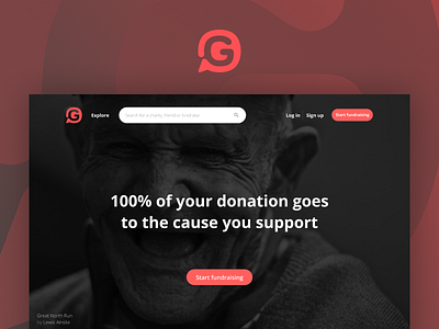 Givey Home charity ui web website