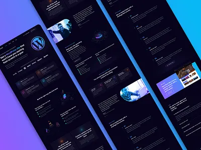 Neon Rain Service Template agency web design clean design design agency ui ux web design web design agency website design