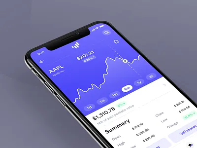 Investment Platform App app fintech interface invest investments ios light minimal modern sleek ui ux