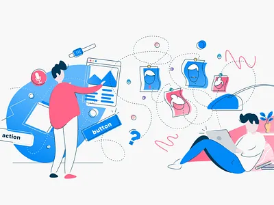 Website Redesign, the First Steps app design illustration persona prototype research sitemap ux