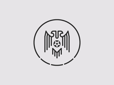 Serbia FA amblem concept crest design eagle eagles football line line art logo minimal monoline outline redesign serbia soccer two headed
