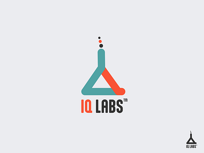 IQ LABS GEOMETRIC LOGO CONCEPT abstract ai branding design genius geometric graphic design illustration iq laboratory labs logo logo design logos minimalist science ui vector