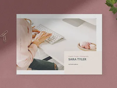 Landscape Portfolio / Brochure graphic designer horizontal indesign landscape photographer portfolio portfolio brochure template web designer