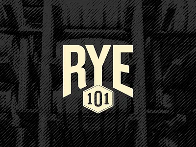 Rye 101 Logo badge barrel branding design kansas city logo mark rye whiskey
