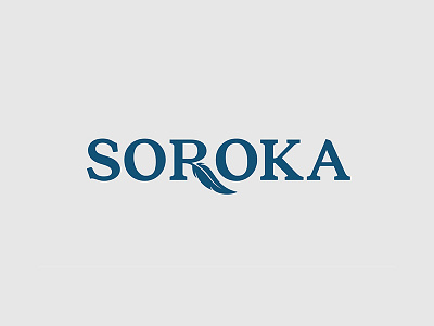 Soroka bird feather illustration logo logodesign magpie pen soroka southpaw