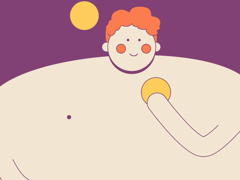 Food Juggler 2d after effects animation character illustration rubberhose
