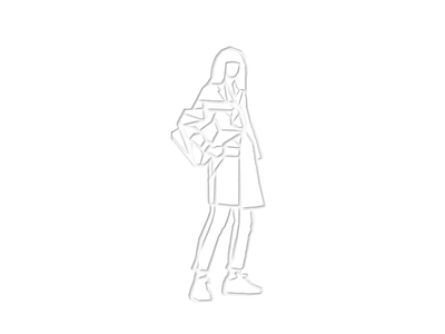 letitia abstract fashion fashion illustration fashion illustrator illustration line max mara minimal minimal art street style streetwear white white and black woman