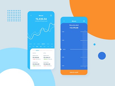 Crypto app price comparison app banking bitcoin clean comparison crypto currency finance ios mobile ui ux wallet